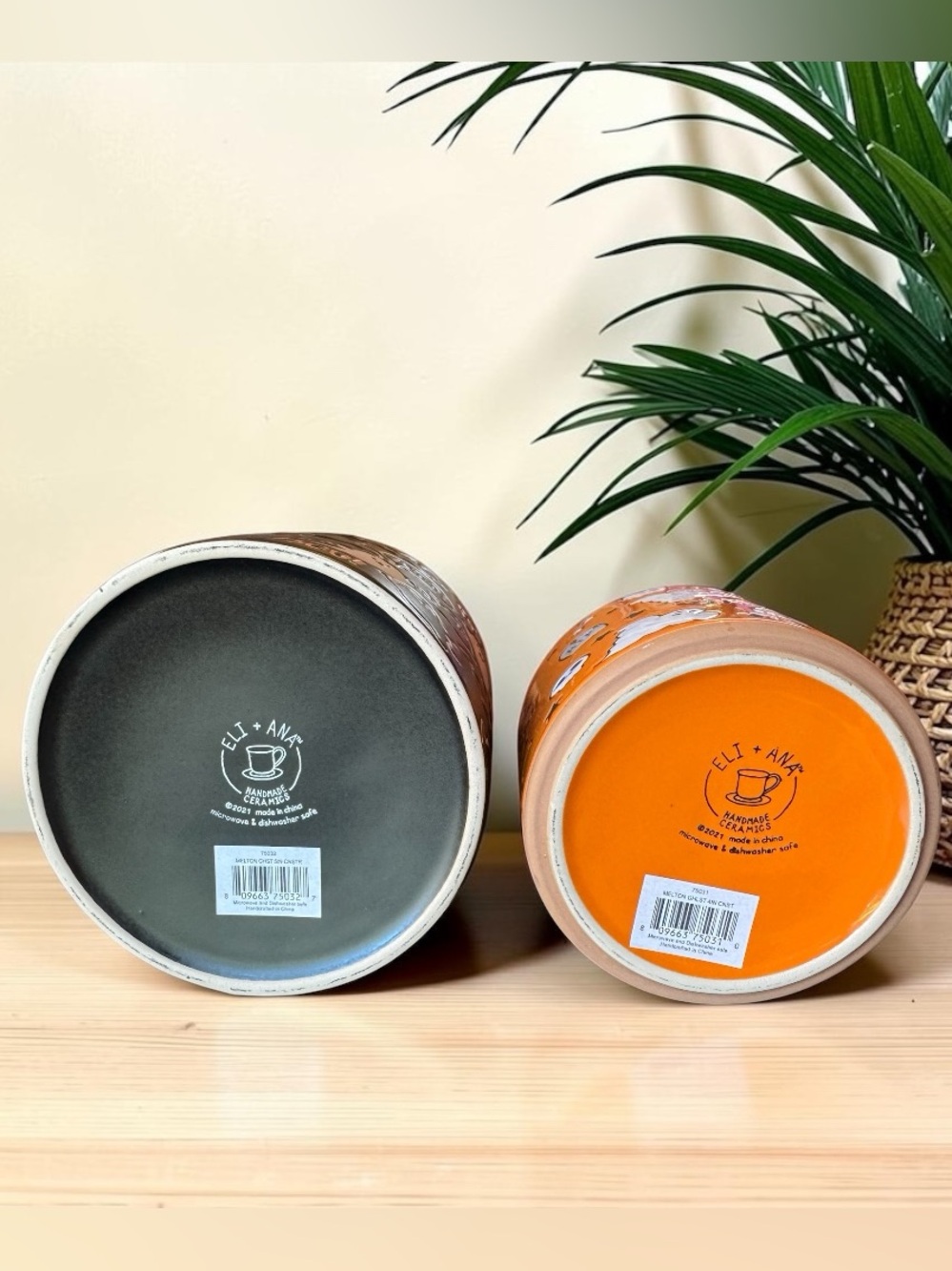 Eli + Ana Halloween Ghost Ceramic Canister Set of 2 with Bamboo Lids - Picture 9 of 10